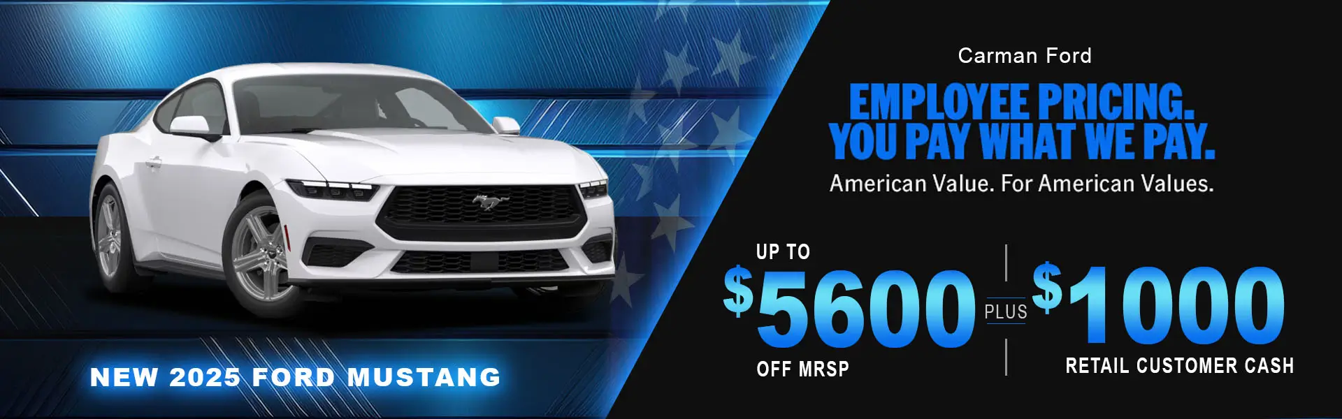Special offer on    New 2025 Ford Mustang